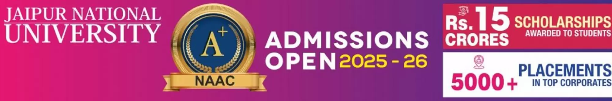 Jaipur National University Banner